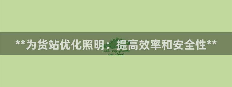 **为货站优化照明：提高效率和安全性**
