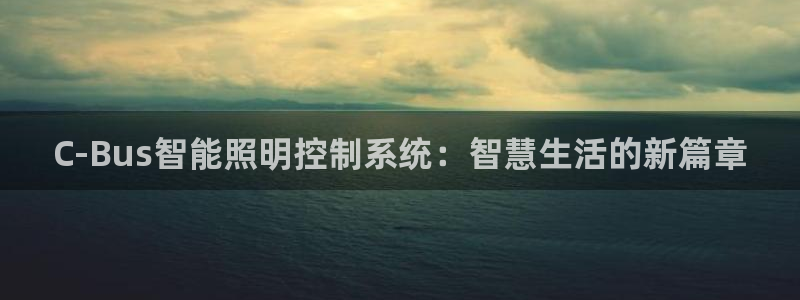 C-Bus智能照明控制系统:智慧生活的新篇章